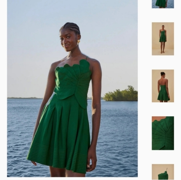 FARM Rio Linen Leaf Mini Dress - Picture 3 of 5